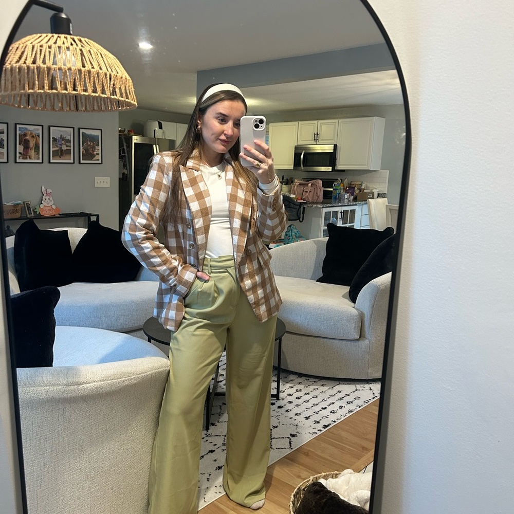 Green trousers